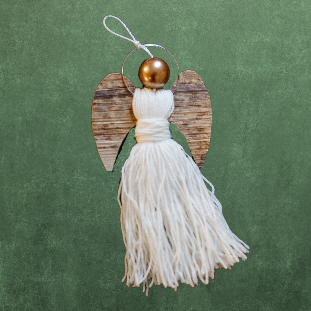 Tassel Angel Ornament from Uganda