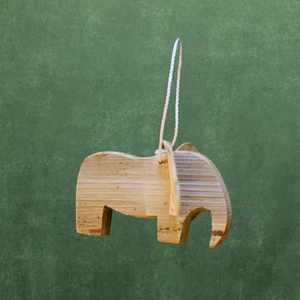 Wooden Elephant Ornament from Uganda