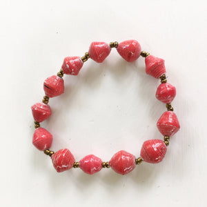 Red and Gold Necklace - JustOne