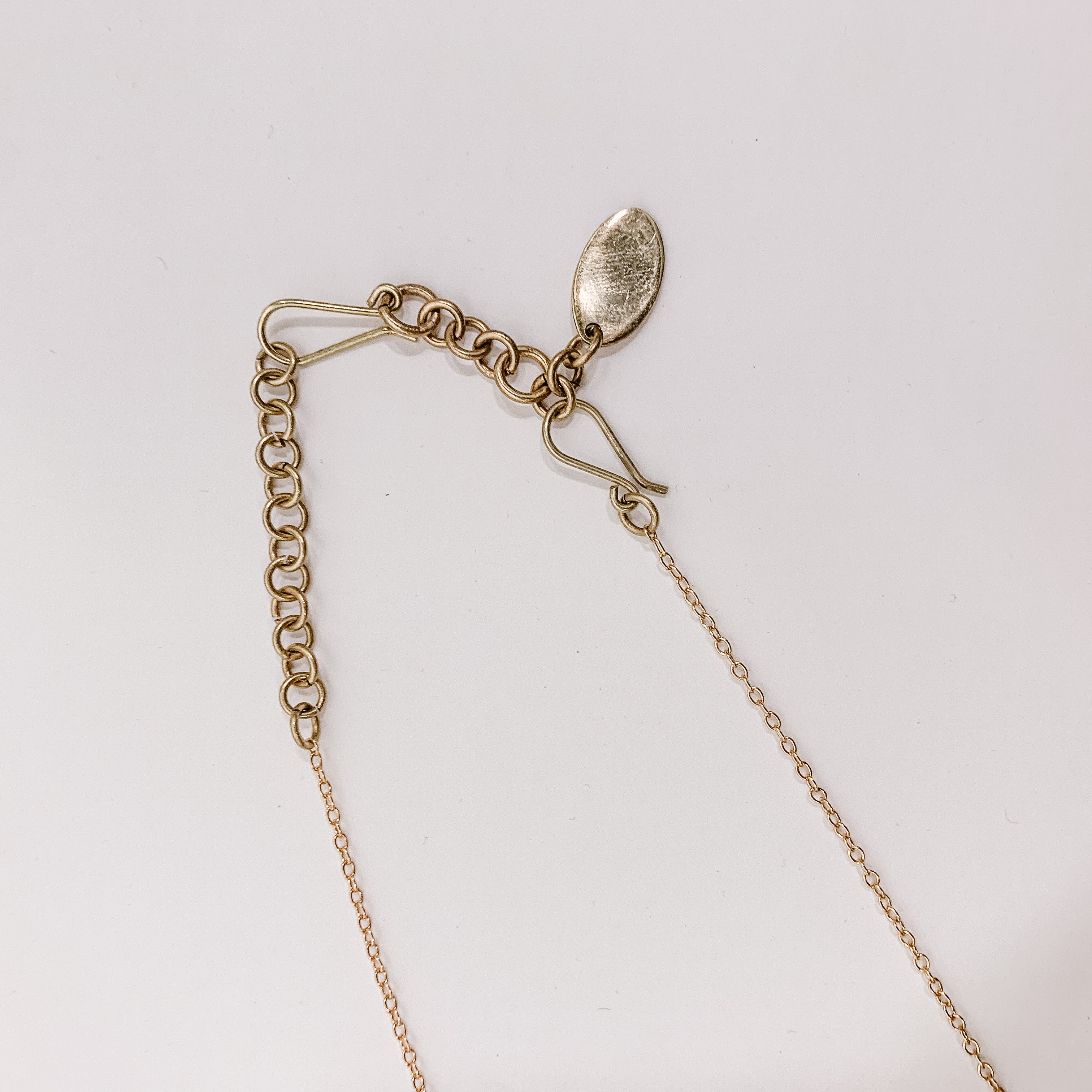 JustOne's brass one inch necklace extender handmade in Kenya