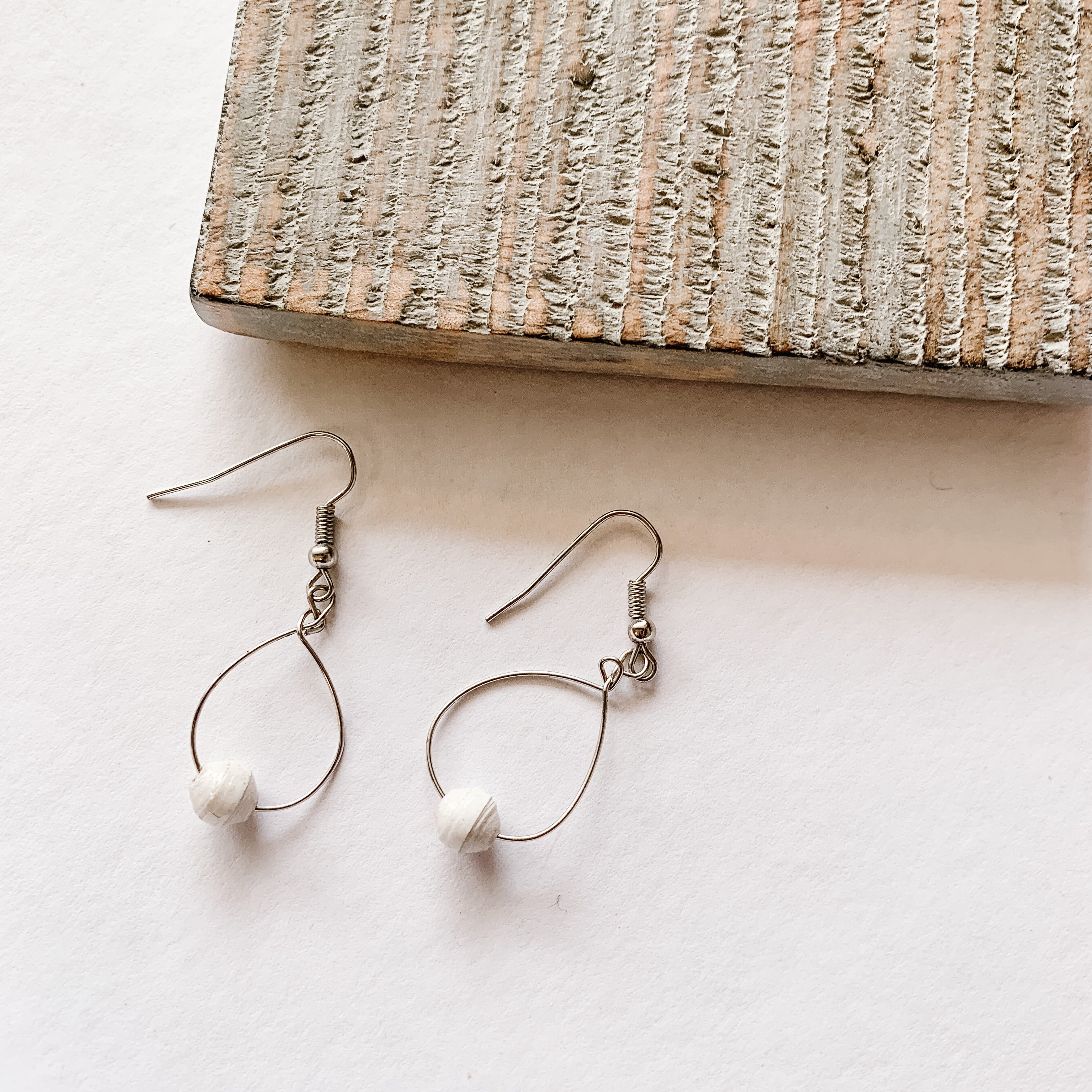 Small Twere Earrings - various colours/silver wire